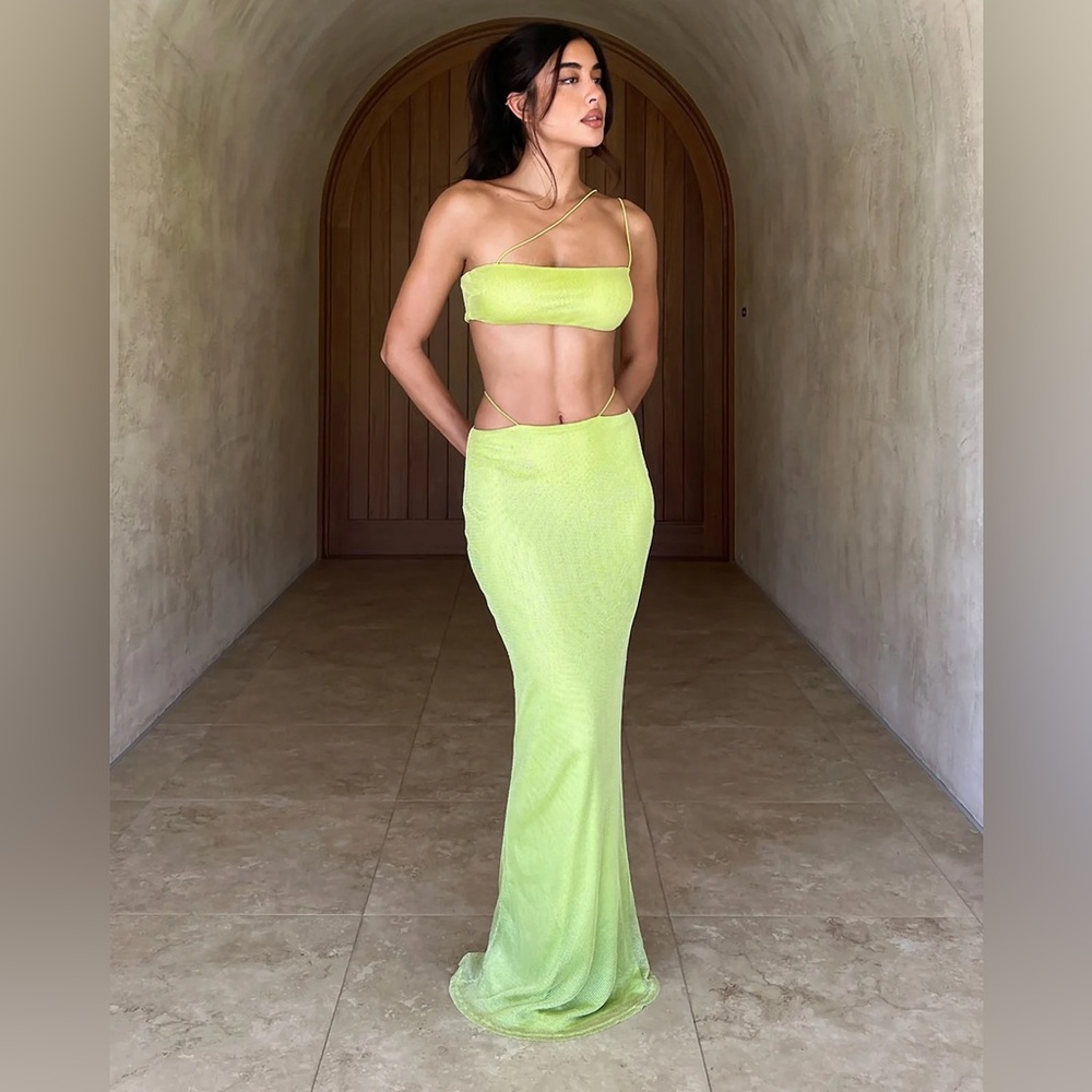 Lime Green Women's Skirt
